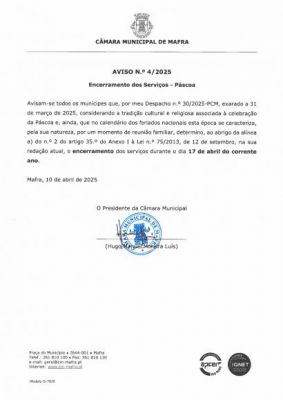 Aviso N.º 4/2025